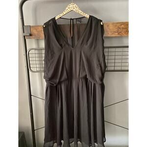 ASOS Curve Black Chiffon Dress | 22